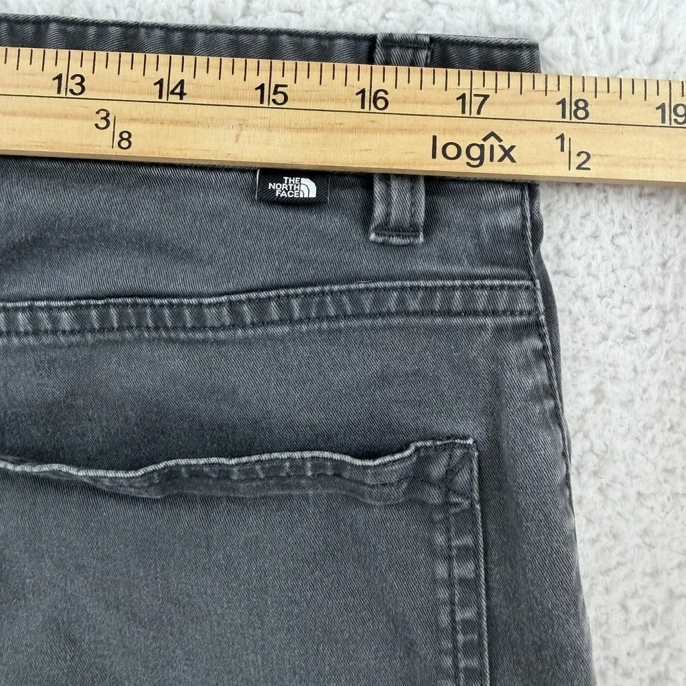 The North Face Pants Mens 34x30 Gray Canvas Chino Straight Casual Outdoor